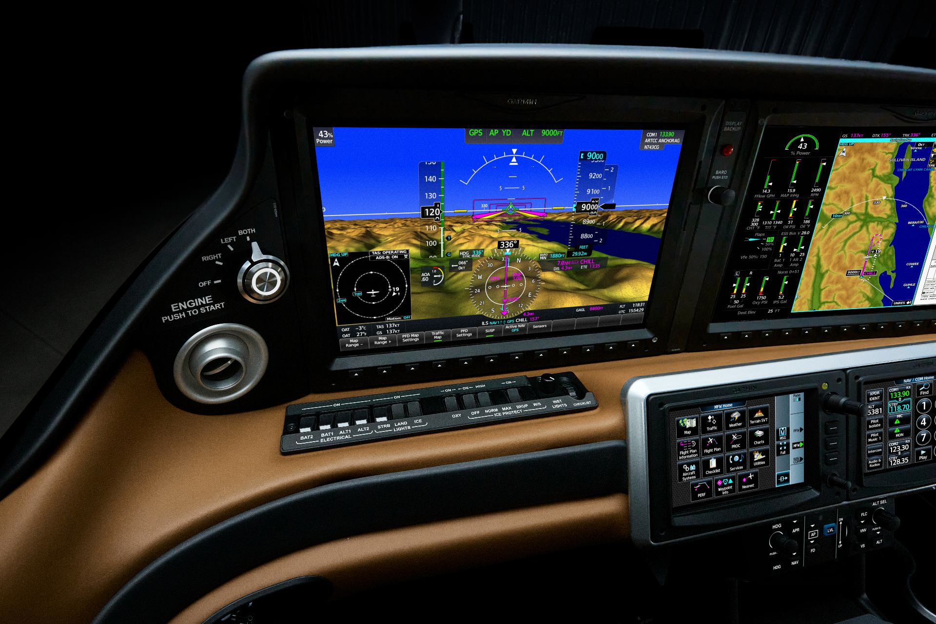 Cirrus SR G7 glascockpit med Garmin Perspective Touch+