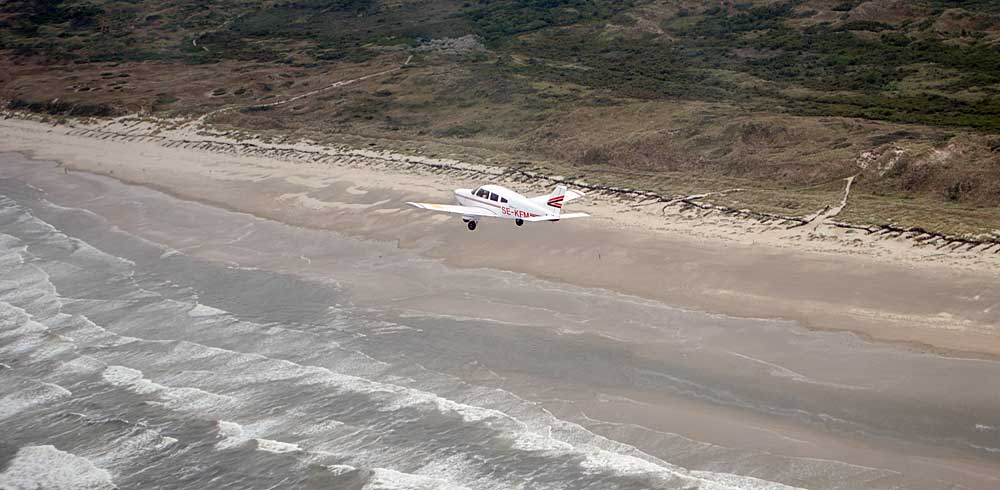 SE-KFM över strand vid Borkum
