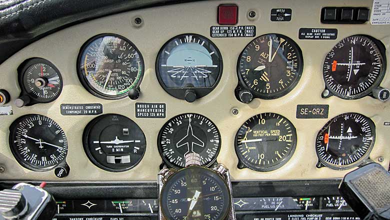 Instrumentpanel "six-pack"